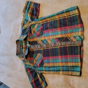 RT Denim Size 7/8 Boys Button Down Shirt